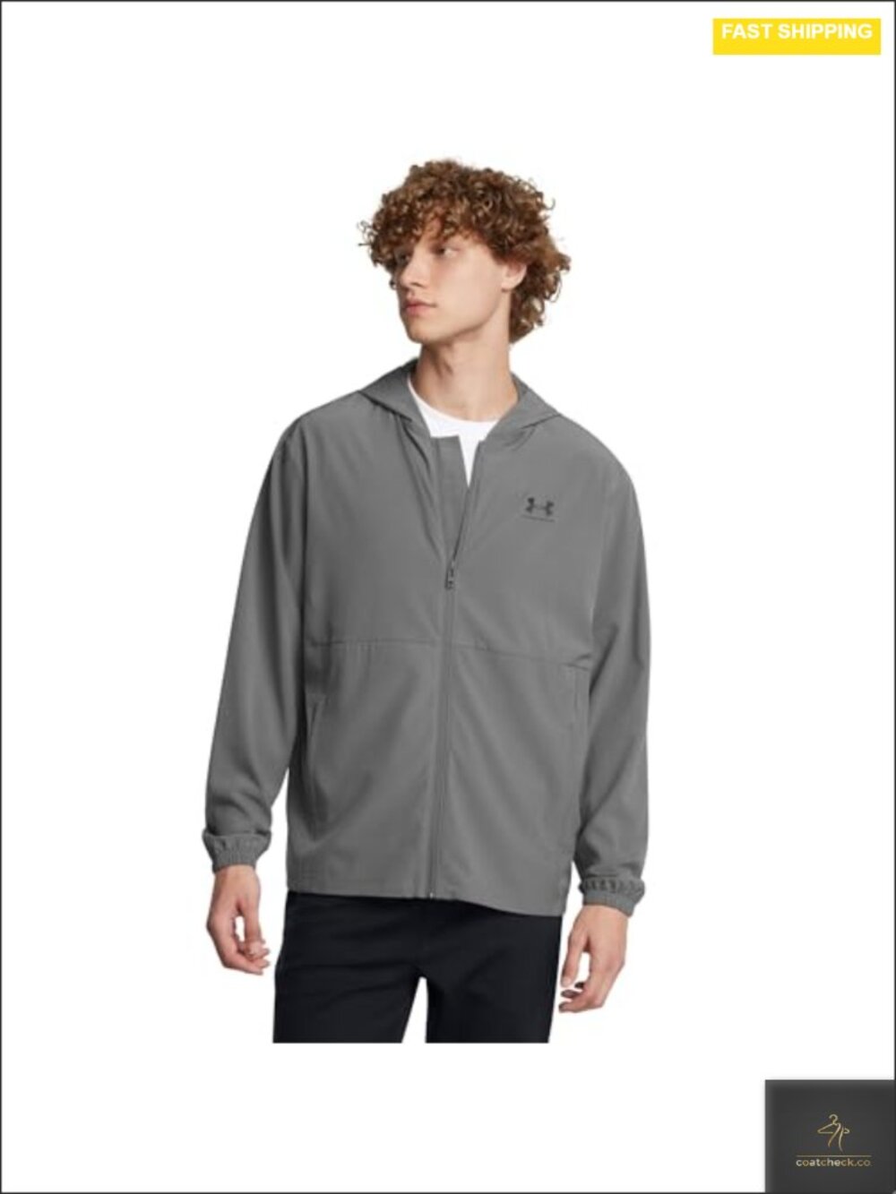 Under Armour Men's Windbreaker Jacket Water Repellent Lightweight